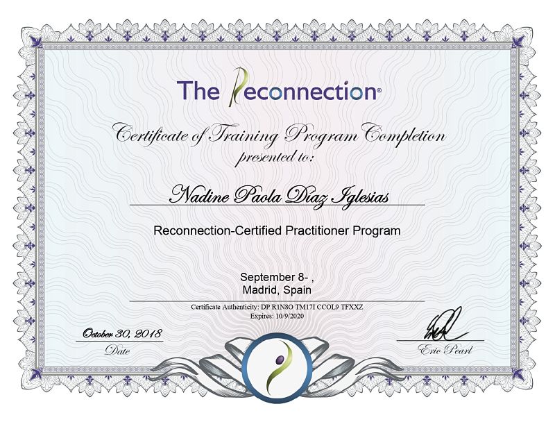 Certificado Reconexión